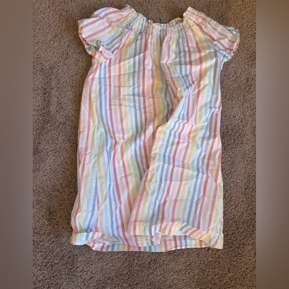 Hanna Andersson Multicolor Striped Kids Casual Dress